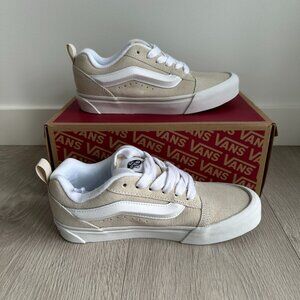 Vans Knu Skool Pig Suede Oatmeal Skate Shoes Size 7.5